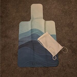 Blue and Gray Pilates Reformer Mat